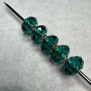5/$20 single Faceted Charm Bead